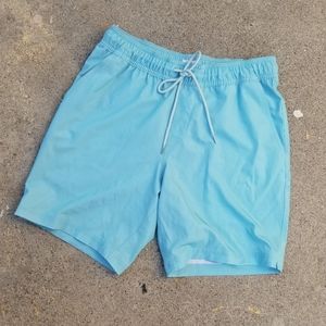 Blue Crown Drawstring Shorts